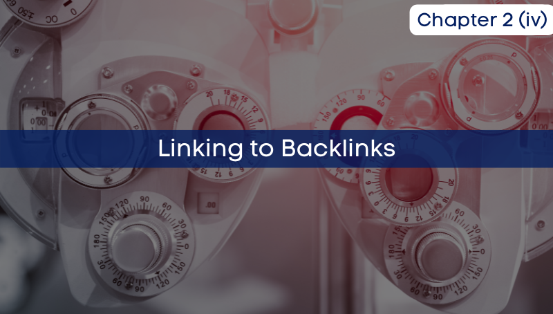 Chapter 2 (IV) Linking to Backlinks